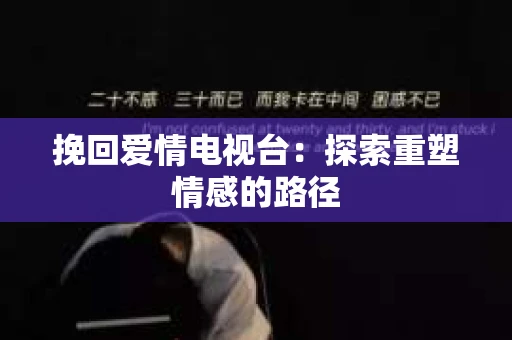 挽回爱情电视台：探索重塑情感的路径