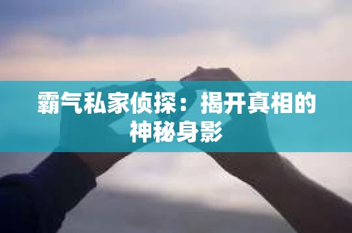 霸气私家侦探：揭开真相的神秘身影