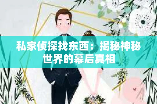 私家侦探找东西：揭秘神秘世界的幕后真相