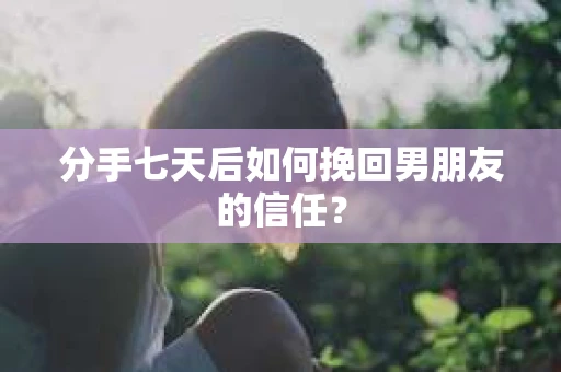 分手七天后如何挽回男朋友的信任？